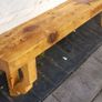 Rustic country stove mantle / floating shelf Image 4