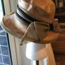 Vintage Gold Hat with beige/brown bands Image 8