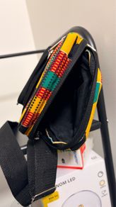Unique genuine African print side bag