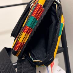 Unique genuine African print side bag