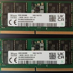 Sk Hynix 2x16gb Ddr5 Sodimm Pc5-44800 5600mhz 262-pin Memory