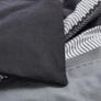 Striped Grey Single Quilt Duvet Cover & Pillowcase Bed Set Multiple Colours Available (free Postage) Image 5