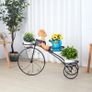 Sturdy 3 Tier Metal Tricycle Plant Stand Stylish Indoor & Garden Display Image 5