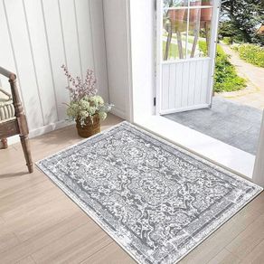FREE EXPRESS SHIPPING 60 x 90 cm Front Door Mat, Low Profile Dirt Trapper Barrier Mat Super Absorbent Floor Mat Front Door Soft Anti-Slip Mud Trapper Rug Doormat for Pet Entrance Kitchen Indoor Home