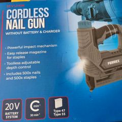 Ferrex cordless nail gun