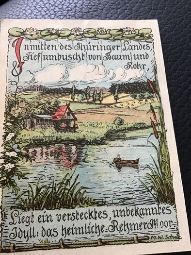 Rare 1921 German Notgeld Banknote - Rehmen