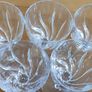 5 Wedgwood Crystal Red  Wine Glasses Image 3