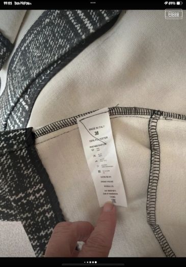 coat Bnwt peruzzi coat size 38 herringbone print.   Italian brand choice boutiques