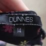 Top, black colour, with flower pattern, UK14 Image 3