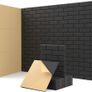 Sound Proofing Panels Self-Adhesive, 18 Pcs, Acoustic Panels for Studio, Gaming, Podcast, Theater, Echoes Absorption, Wall Decoration, Indoor Sound Quality Improvement, 12"X12"X0.4", Black Image 5