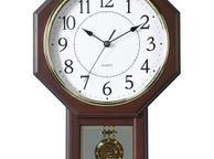 main image for ad Pendelum Quartz Wall Clock Brass Bezel Brass Pendelum Works. Best On Alkaline Batteries Collection can be arranged in Galway City Centre Area