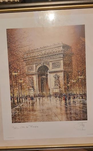 L'arc de Triomphe Framed Signed Picture