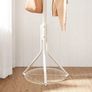 Coat Rack Stand, Coat Tree, Metal Hall Tree, Free Standing, 49 x 182 cm, 12 Hooks, for Clothes, Hats, Bags, White RCR19W Image 5
