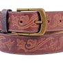 Premium Embossed Genuine Leather Belt Stylish Vintage Designer Belt Durable Formal & Casual Waist Belt Image 6