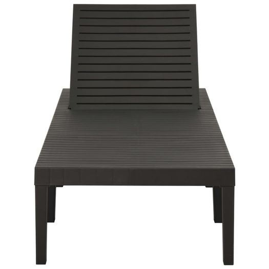Sun Lounger Plastic Anthracite