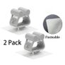 2pcs 8x8cm Antenna Window Wall Mount Clamp Hookless ABS Mounting Clip Upgraded Aerials With Adhesive Back Increased HNT Mining Image 4