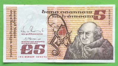 Irish Five Pound Punt Note