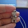 Vintage Silver Teddy bear Necklace Image 4