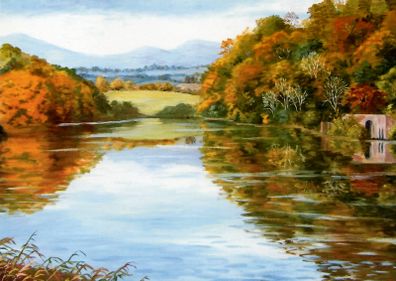 Postcard of Oil Painting