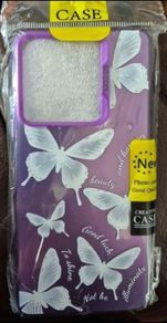 purple with white butterfly