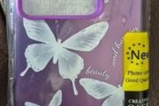 purple with white butterfly