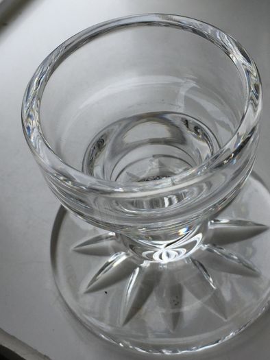 Vintage Galway Crystal tealight holder