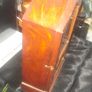 A Beautiful Antique Jerome Mantel or Cottage Clock in Architectural Hardwood Case Image 3