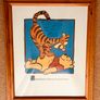 Large Framed Disney Winnie the Pooh & Tigger Woodcut Wall Art (23" x 19") Image 2