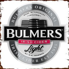 Bulmers Cider Light Rusty Tin Metal Sign