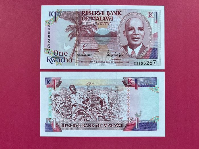 Malawi  1  Kwacha  1992  Pick  23b  ( Uncirculated )