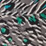 Black, Grey, White and Green Silk Coast dress size 12 Image 4
