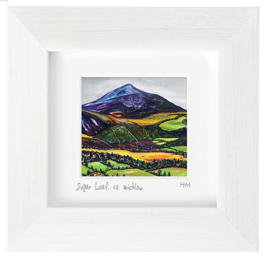 Sugar Loaf, Co. Wicklow. Mini framed print by artist Helen Mathews