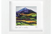 Sugar Loaf, Co. Wicklow. Mini framed print by artist Helen Mathews