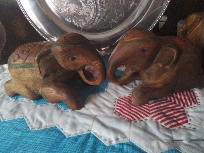 Indian Carved Elephants