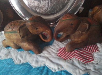 Indian Carved Elephants