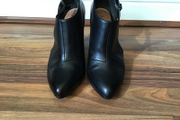 Next Ladies Forever Comfort Black Leather High Heel Shoe Size 4
