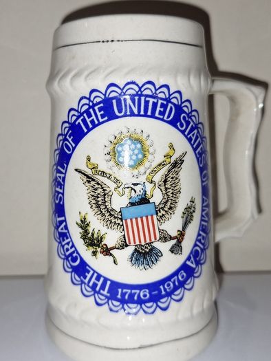 SALE!  Small Vintage Tankard - The Great Seal of the United States of America 1776 - 1976