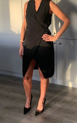 PAISIE black wrap dress