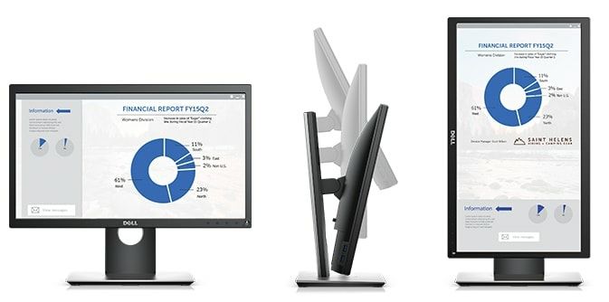 Dell 22" P2217h LED IPS Full Hd 1080p Monitor Hdmi, Displayport, Vga