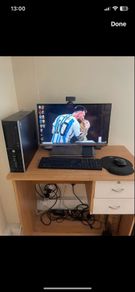 HP PC desktop + monitor