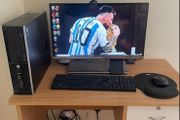 HP PC desktop + monitor