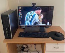 HP PC desktop + monitor