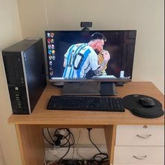 HP PC desktop + monitor