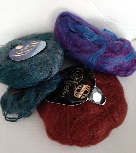 Mohair wool knitting crochet crafts
