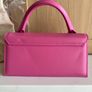 New Jacquemus Le Chiquito Long Pink Leather Top Handle Bag Strap Dust Bag Image 8