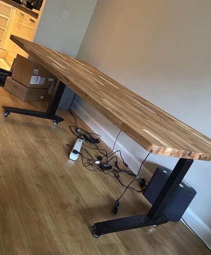 Herman Miller Fully Jarvis Standing desk with Custom oak worktop