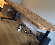 Herman Miller Fully Jarvis Standing desk with Custom oak worktop