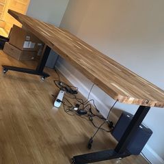 Herman Miller Fully Jarvis Standing desk with Custom oak worktop