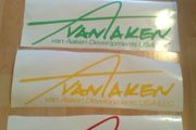 Vanaken sticker / decal
