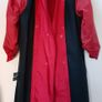 Designer red fully lined warm trench raincoat Image 6